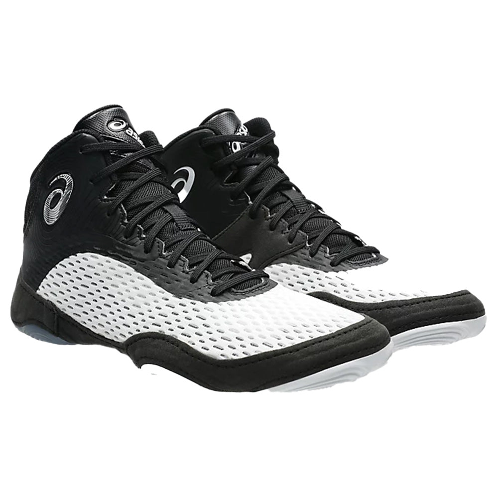 Asics Split Elite Wrestling Shoes - White/Black