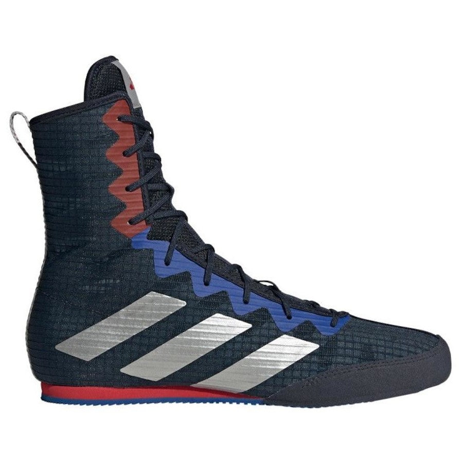 Adidas Box Hog 4 Boxing Shoes Boots - Legend Ink Silver/Grey