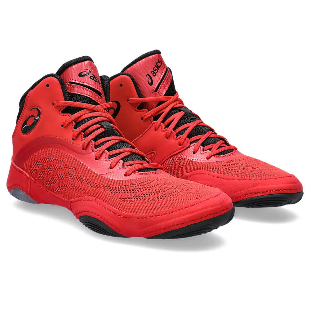 Asics Split Elite Wrestling Shoes - Red/Black