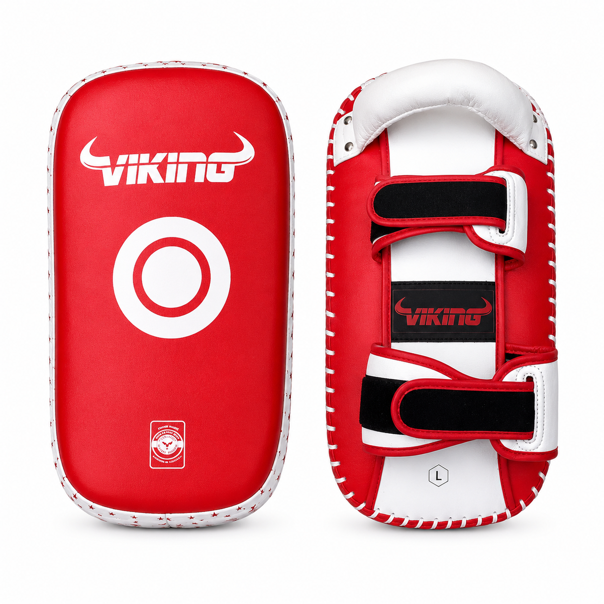 Viking Diablo Curved Pro Leather Thai Pads (Heavy Duty)