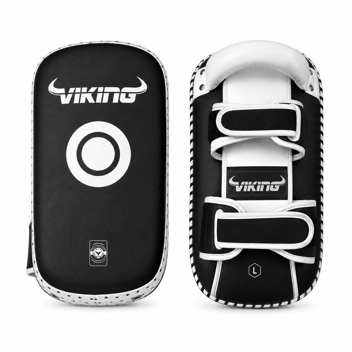 Viking Diablo Curved Pro Leather Thai Pads (Heavy Duty)