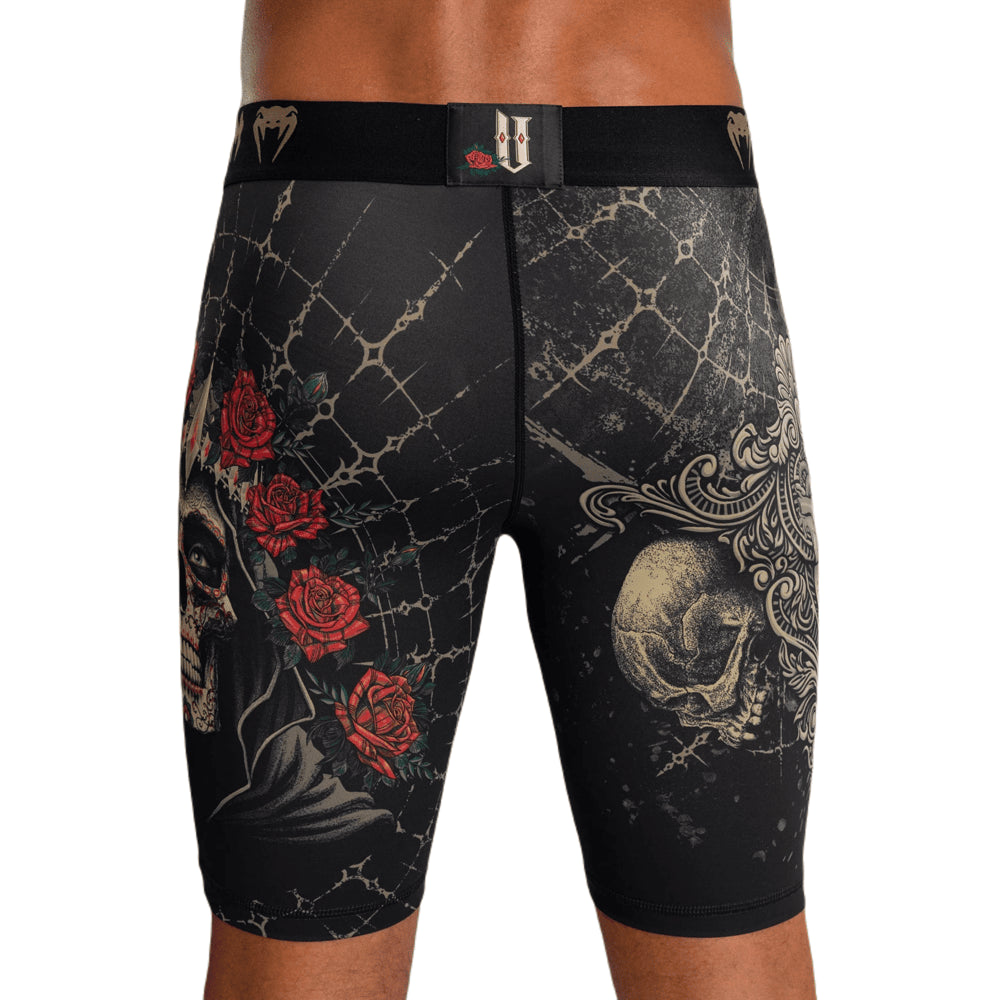 Venum Santa Muerte 5.0 Men's Vale Tudo Shorts - Deep Black/Gold