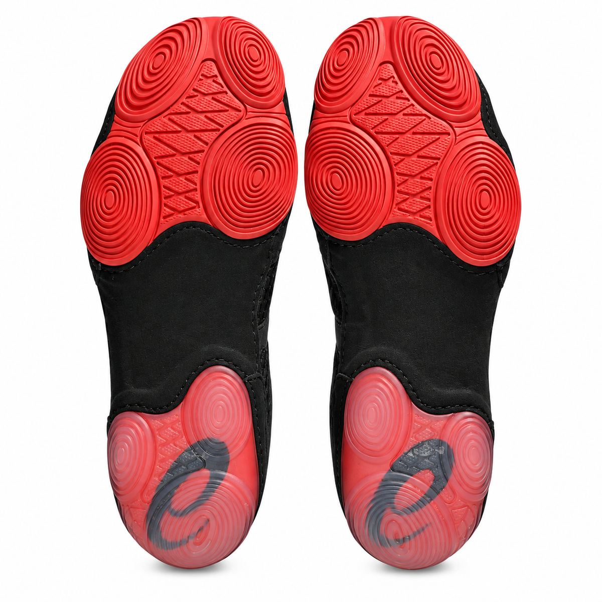 Asics Split Elite Wrestling Shoes - Black/Snapper Red