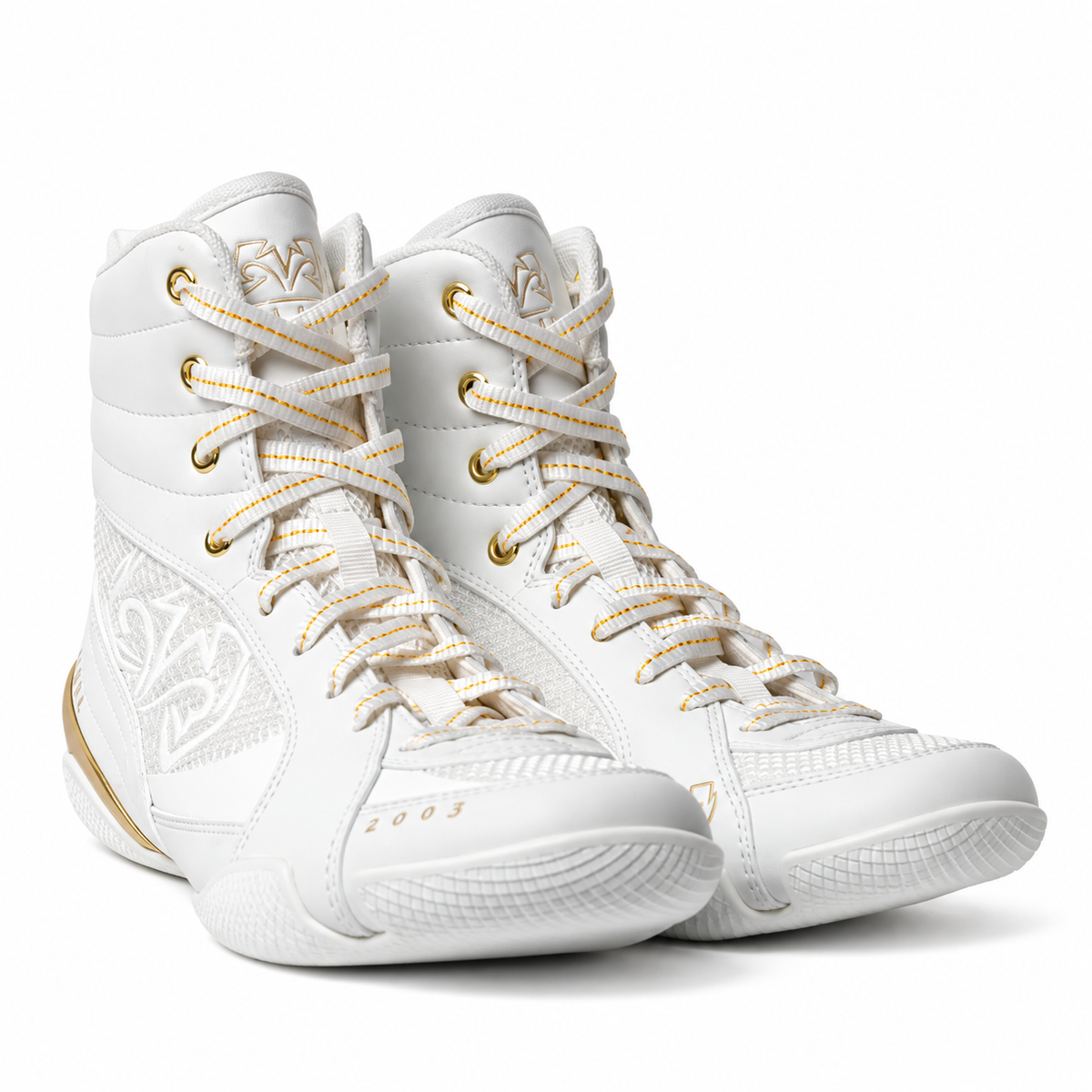 Rival RSX-Guerrero Deluxe Boxing Shoes - White/Gold