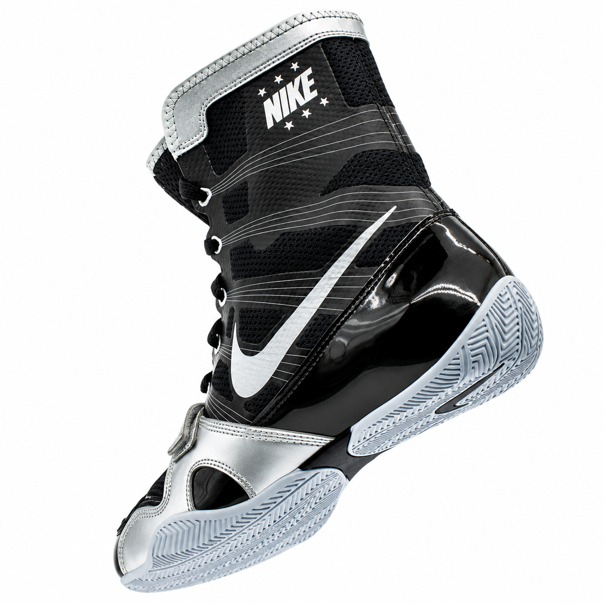 Nike HyperKO 1 Boxing Shoes - Black/Silver