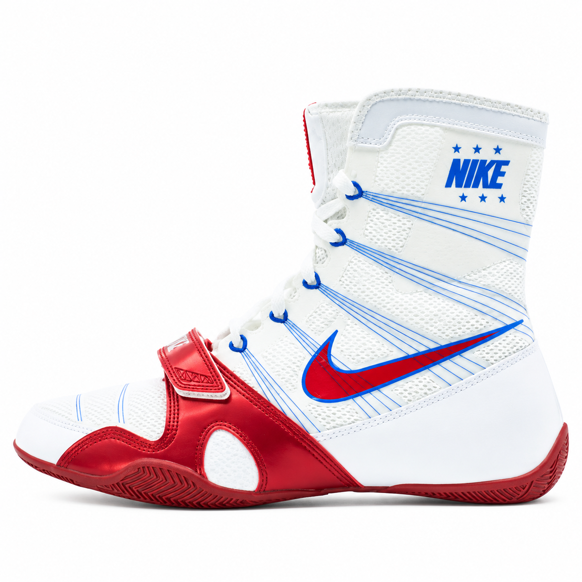 Nike HyperKO 1 Boxing Shoes - White/Royal/Red