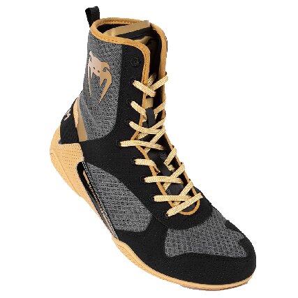 Venum Elite 2.0 Boxing Shoes - Black/ Beige