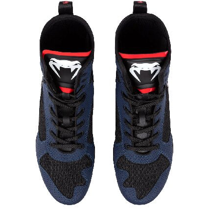 Venum Elite 2.0 Boxing Shoes - Navy/ Black/ Red