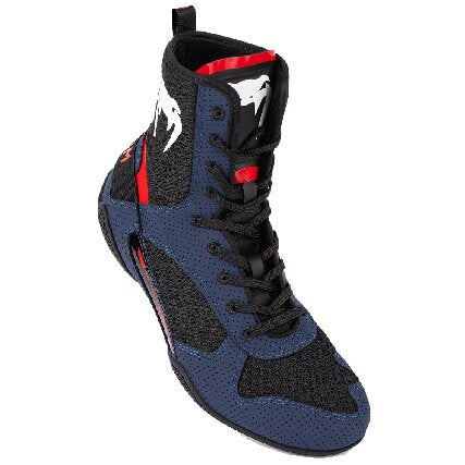 Venum Elite 2.0 Boxing Shoes - Navy/ Black/ Red