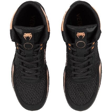 Venum Elite Wrestling Shoes - Black/Bronze