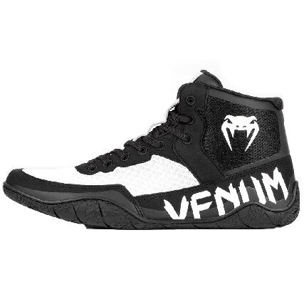 Venum Elite Wrestling Shoes - Black/White