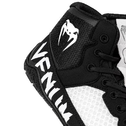 Venum Elite Wrestling Shoes - Black/White