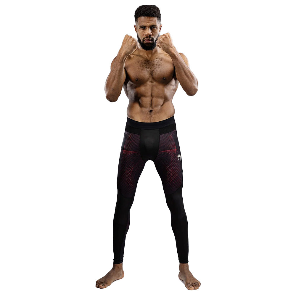 Venum G-Fit Air Men's Spats - Deep Black/Fire Red