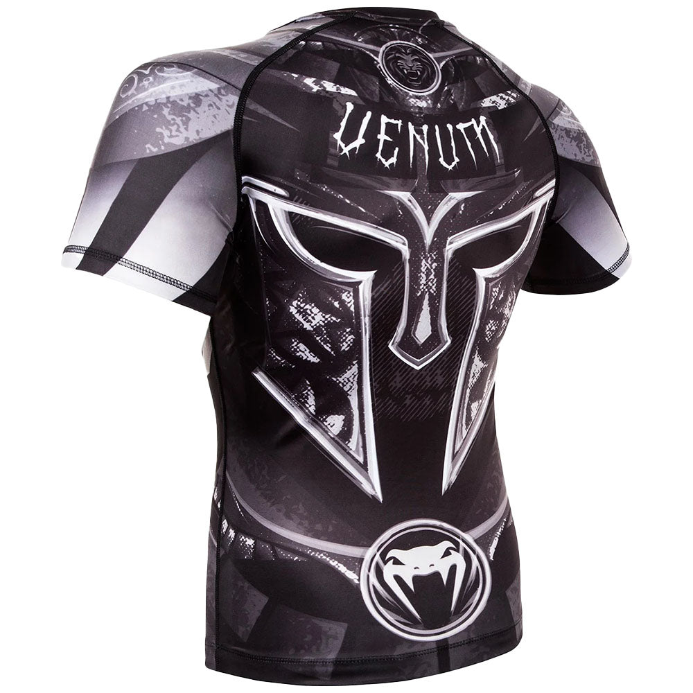 Venum Gladiator 3.0 Short Sleeve Rashguard- Black/White