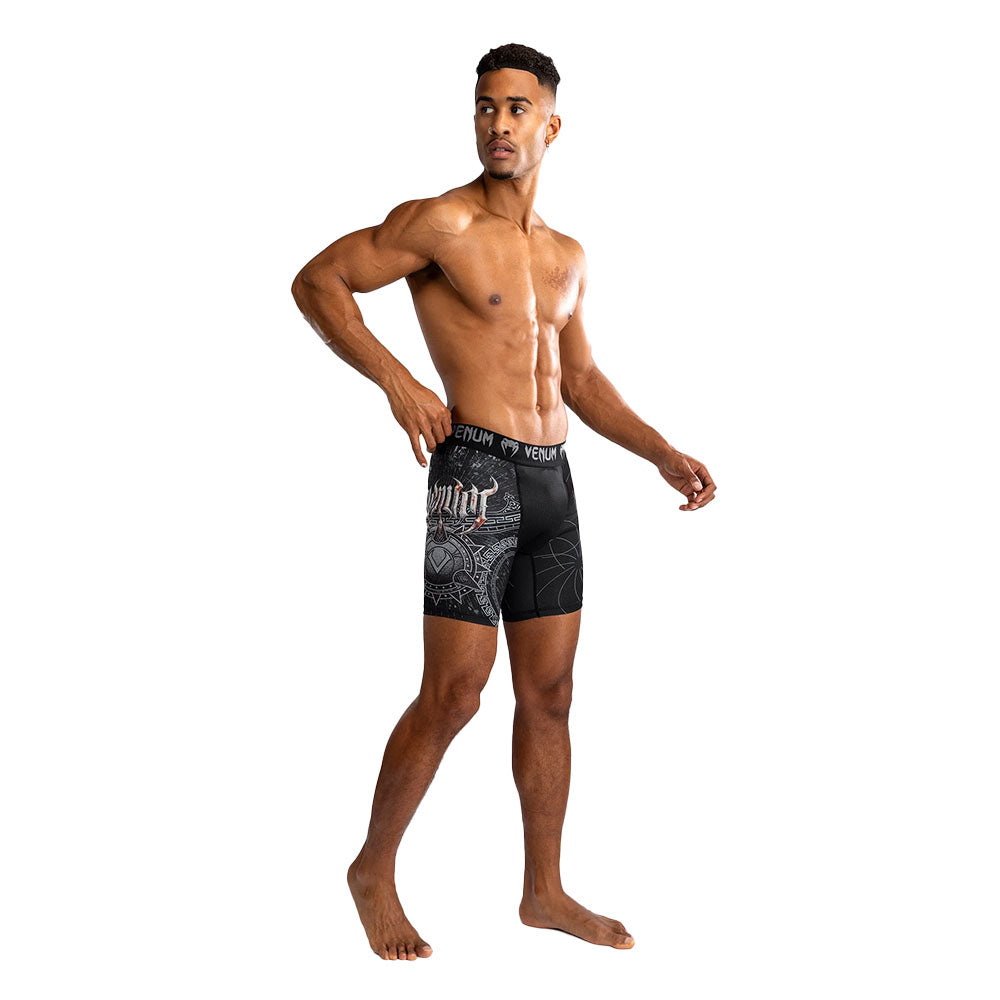 Venum Gladiator 5.0 Men's Vale Tudo Shorts - Black/Silver