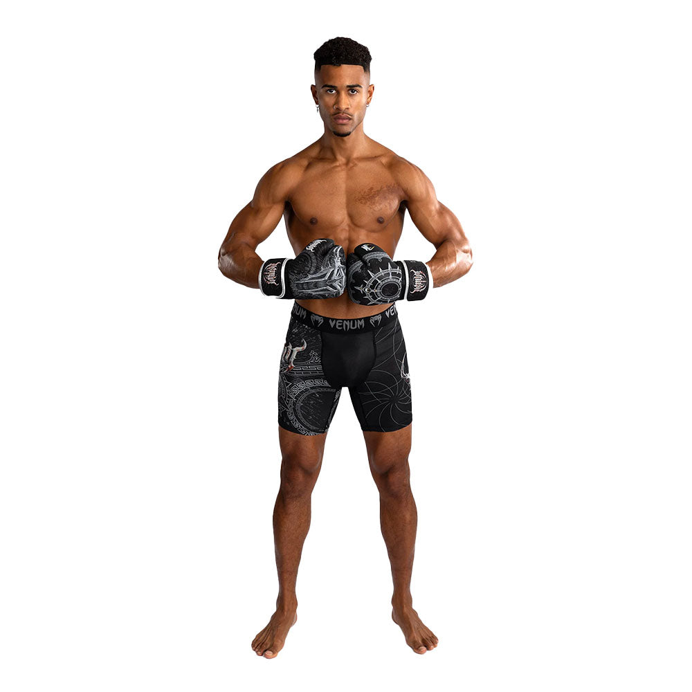 Venum Gladiator 5.0 Men's Vale Tudo Shorts - Black/Silver
