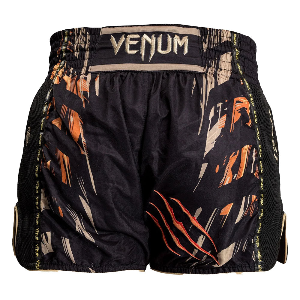 Venum Tiger Muay Thai Shorts - Black/Neon Orange