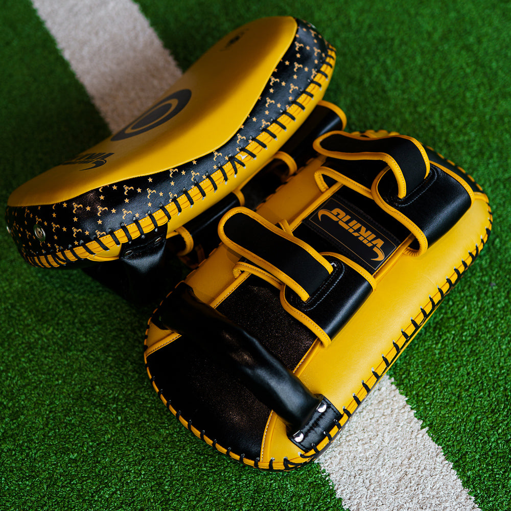 Viking Diablo Curved Pro Leather Thai Pads (Heavy Duty)
