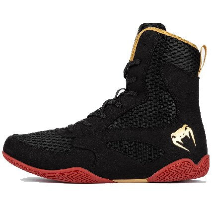 Venum Contender Boxing Shoes - Black/ Red/ Gold
