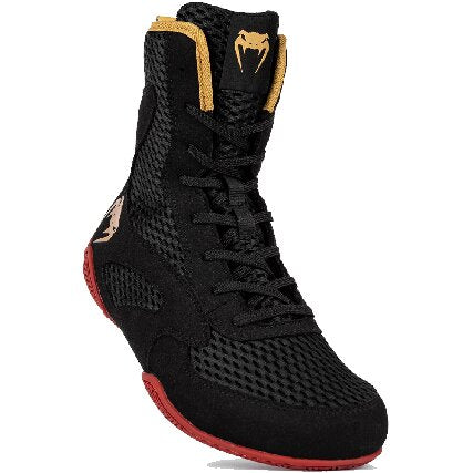 Venum Contender Boxing Shoes - Black/ Red/ Gold