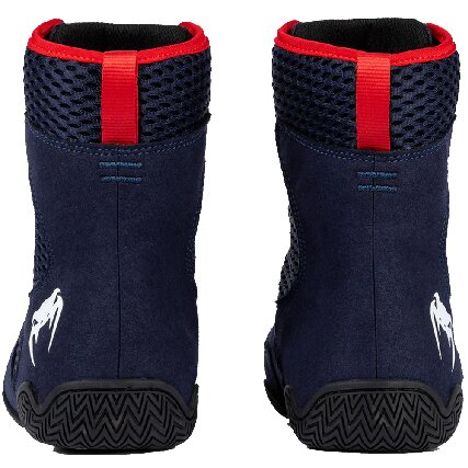 Venum Contender Boxing Shoes - Navy/ Blue/ Red