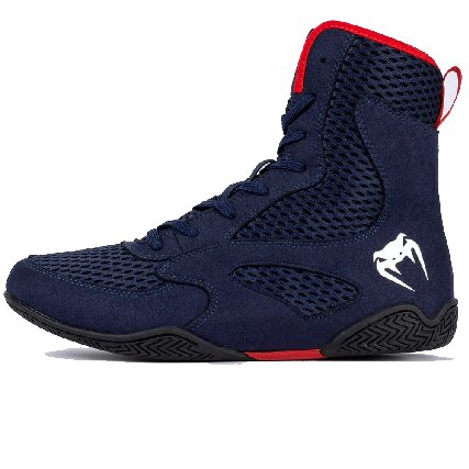 Venum Contender Boxing Shoes - Navy/ Blue/ Red