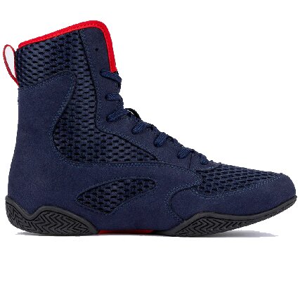 Venum Contender Boxing Shoes - Navy/ Blue/ Red