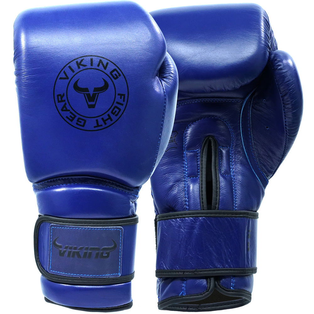 Viking Savage Leather Wrist Locking Boxing gloves