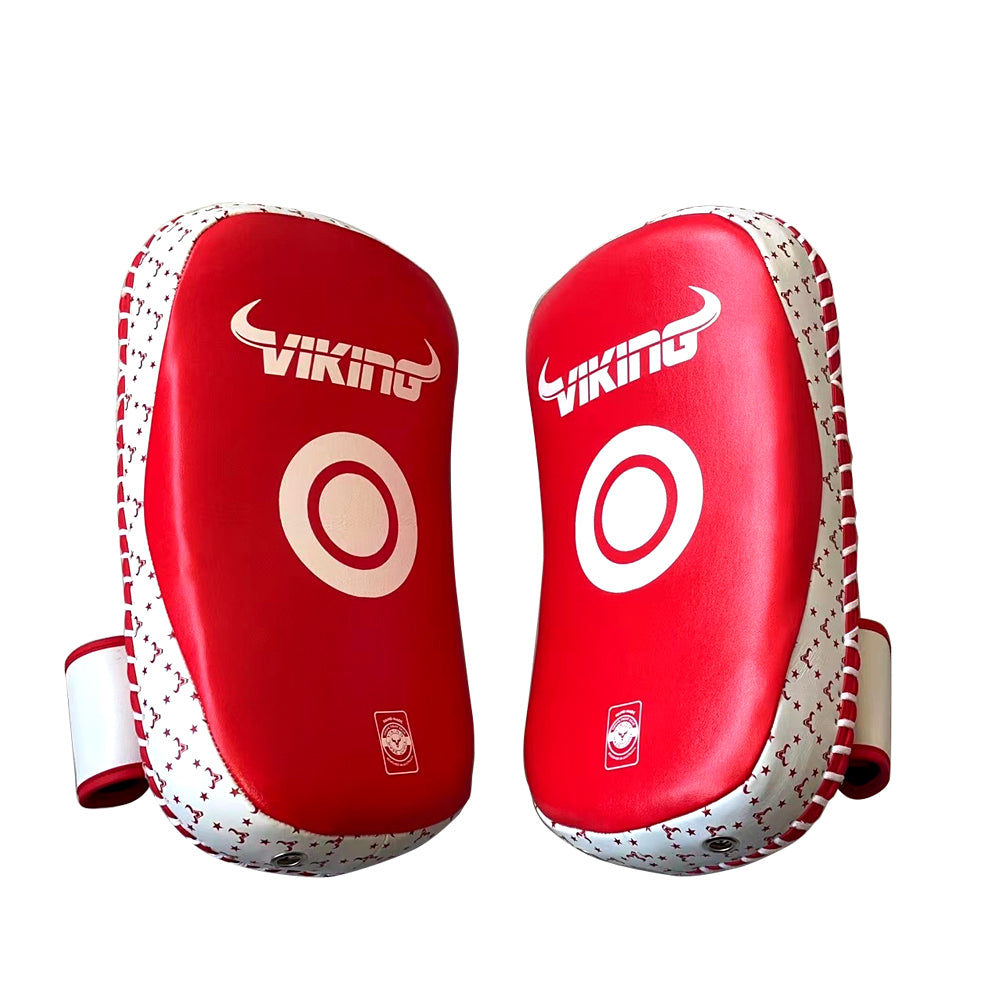 Viking Diablo Curved Pro Leather Thai Pads (Heavy Duty)