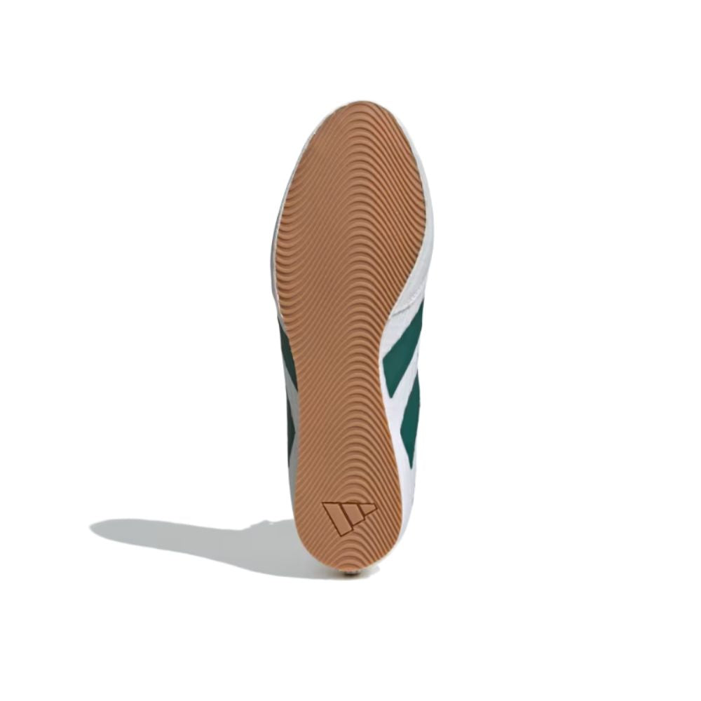 Adidas Box Hog 4 Boxing Shoes - White/Green/Black