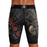 Venum Santa Muerte 5.0 Men's Vale Tudo Shorts - Deep Black/Gold