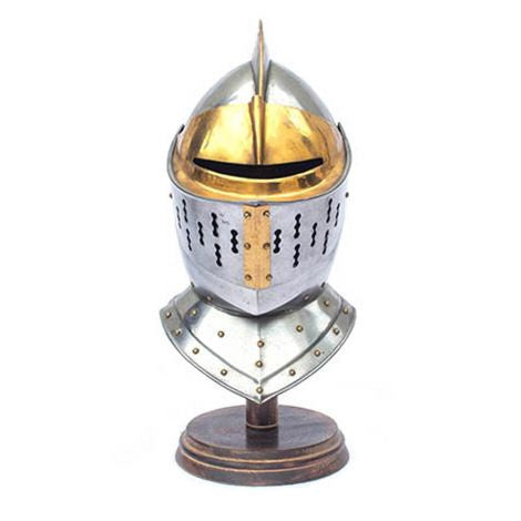 Medieval Style Golden Knight Helmet