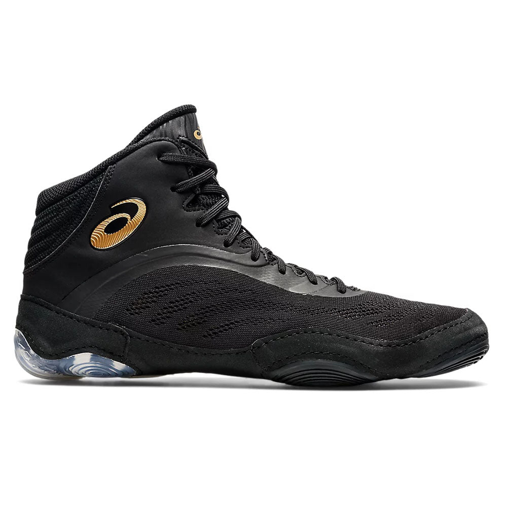 Asics Split Elite Wrestling Shoes - Black/ Gold