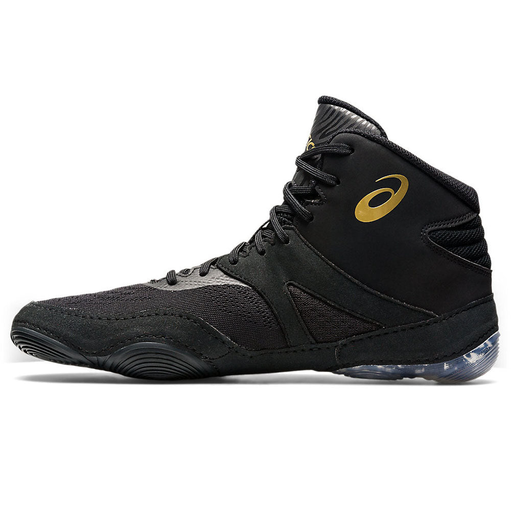 Asics Split Elite Wrestling Shoes - Black/ Gold
