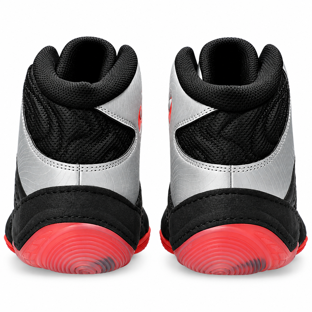 Asics Split Elite Wrestling Shoes - Black/Snapper Red