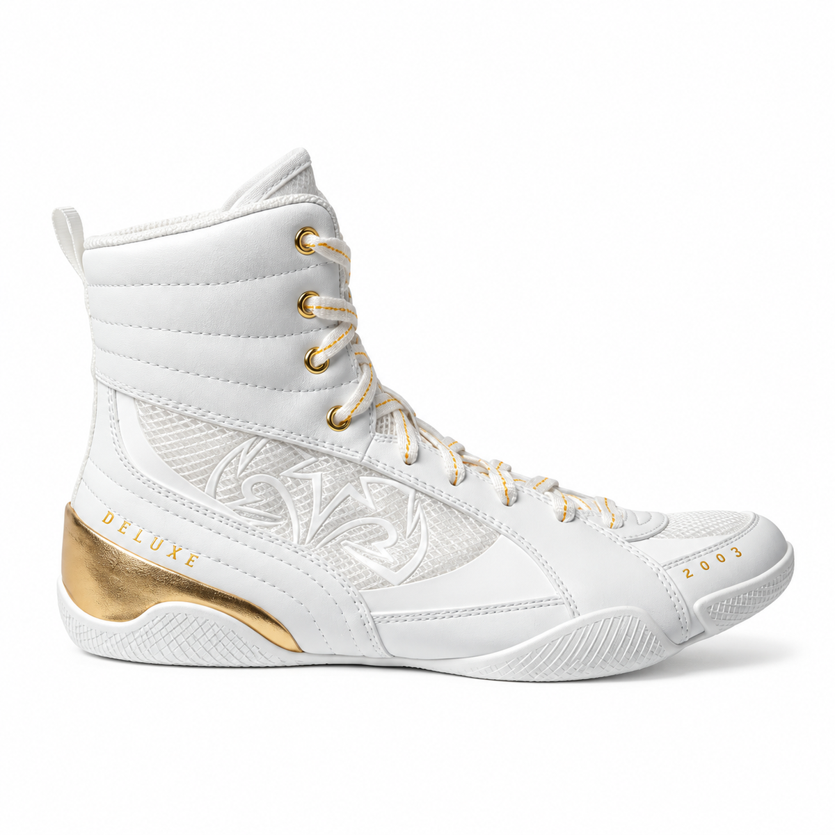 Rival RSX-Guerrero Deluxe Boxing Shoes - White/Gold