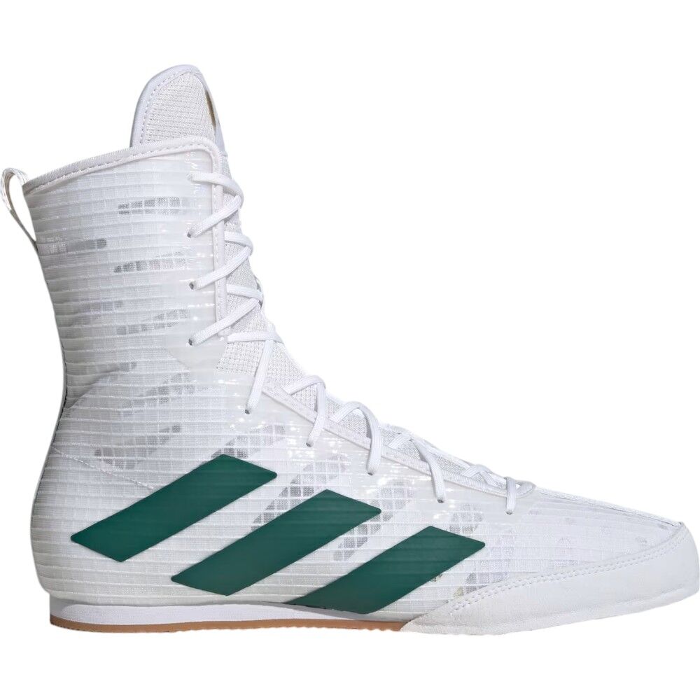 Adidas Box Hog 4 Boxing Shoes - White/Green/Black
