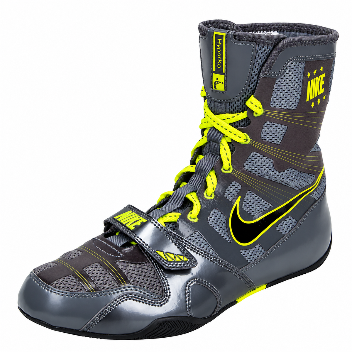 Nike HyperKO 1 Boxing Shoes - Grey/Yellow Volt