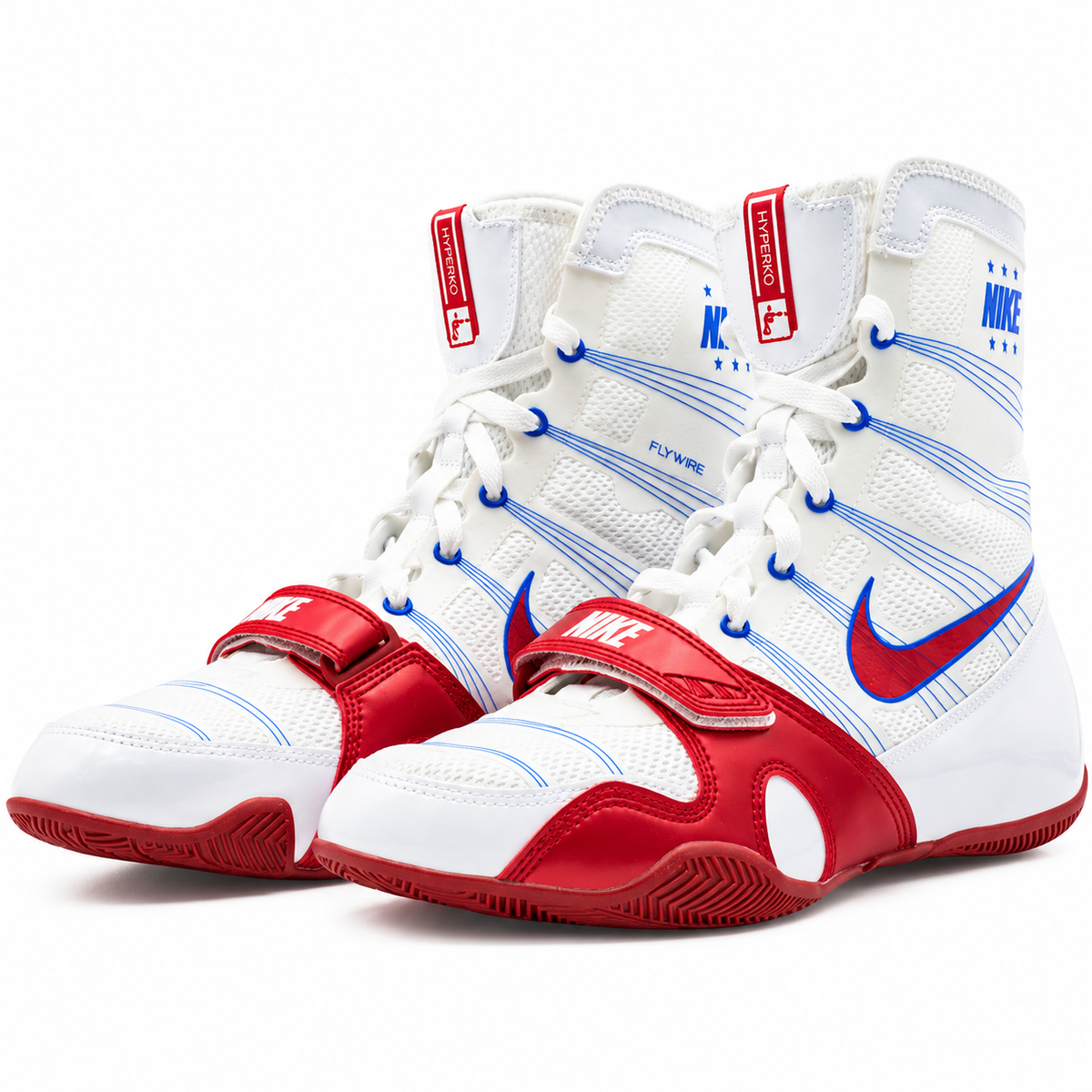 Nike HyperKO 1 Boxing Shoes - White/Royal/Red