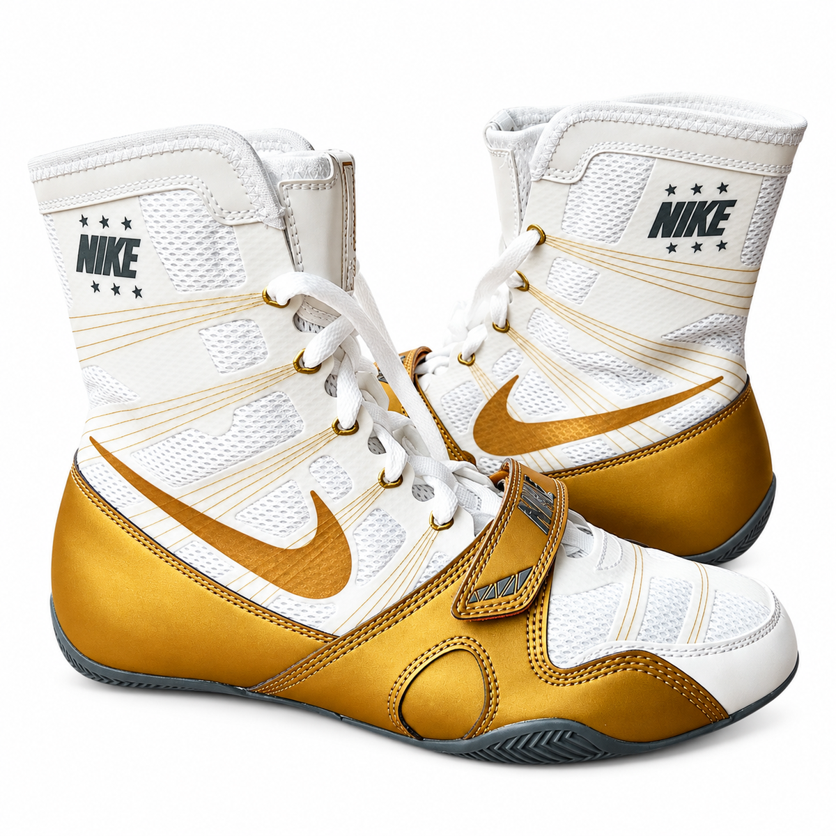 Nike HyperKO 1 Boxing Shoes - White/Gold
