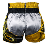 Twins Special Muay Thai Shorts - TBS-DRAGON-Silver/Gold