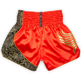 Twins Special Muay Thai Shorts - T-151-Red/Gold