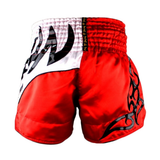 Twins Special Muay Thai Shorts - T-155-Red/White