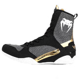 Venum Elite 2.0 Boxing Shoes - Black/ White/ Gold