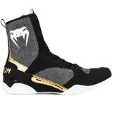 Venum Elite 2.0 Boxing Shoes - Black/ White/ Gold