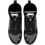 Venum Elite 2.0 Boxing Shoes - Black/ White/ Gold