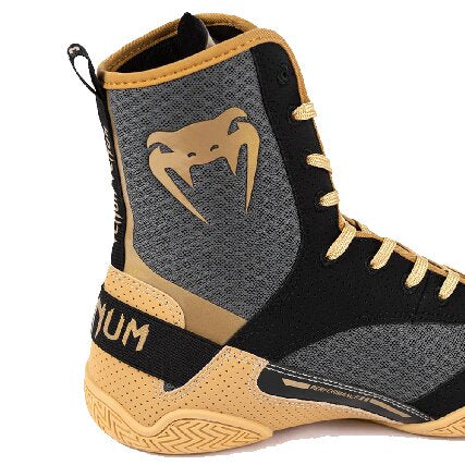 Venum Elite 2.0 Boxing Shoes - Black/ Beige