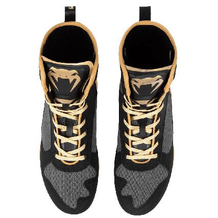 Venum Elite 2.0 Boxing Shoes - Black/ Beige
