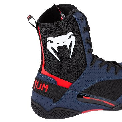 Venum Elite 2.0 Boxing Shoes - Navy/ Black/ Red