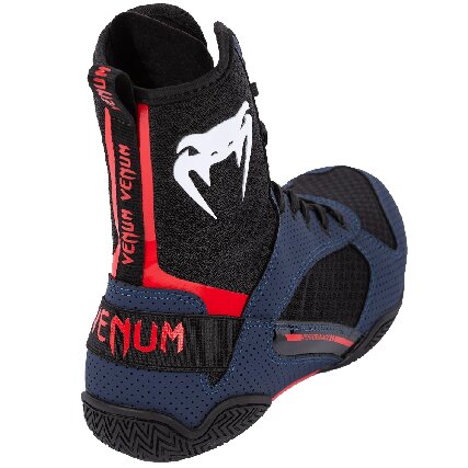 Venum Elite 2.0 Boxing Shoes - Navy/ Black/ Red